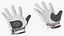 3D Asher Premium Golf Gloves White Lying model