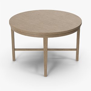 3D Round Dinner Table model