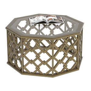 3D brucie hexagonal coffee table