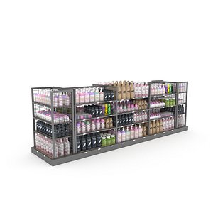 cosmetic product market stand 3D model