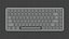 Teclado de perfil bajo Lofree Flow Modelo 3D Modelo 3D