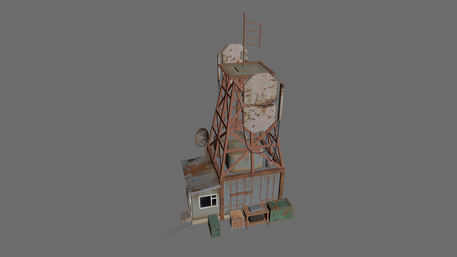 Post-Apocalyptic Communication Tower 3D https://p.turbosquid.com/ts-thumb/sG/8ibZna/go/render_12/jpg/1791226741/1920x1080/fit_q87/c866f2109db8a3d041fda233a9283473f3b323df/render_12.jpg