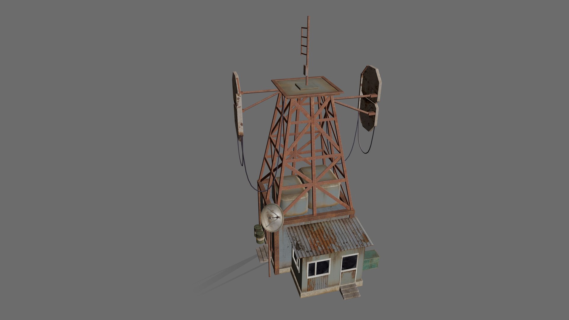 Post-Apocalyptic Communication Tower 3D https://p.turbosquid.com/ts-thumb/sG/8ibZna/yD/render_03/jpg/1791226734/1920x1080/fit_q87/a4b8083c6606f3b3c7db5afb540fddaf4d4637a9/render_03.jpg