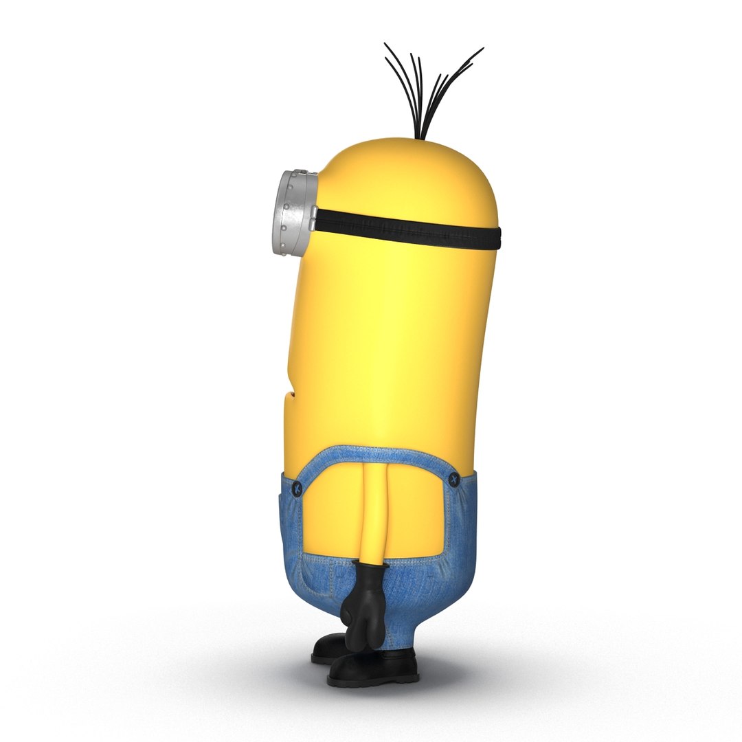 tall eyed minion pose 3d max