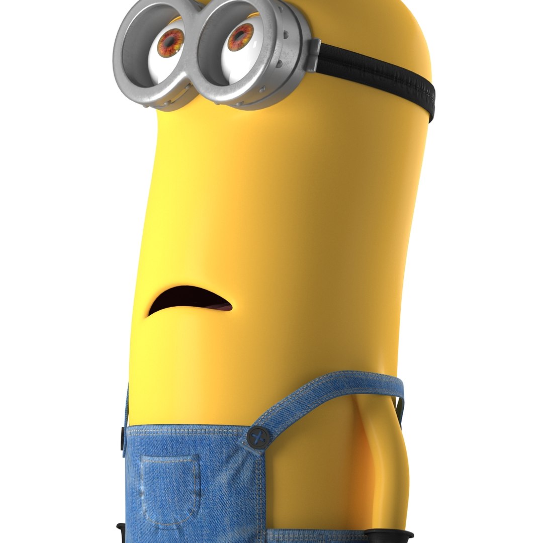 tall eyed minion pose 3d max