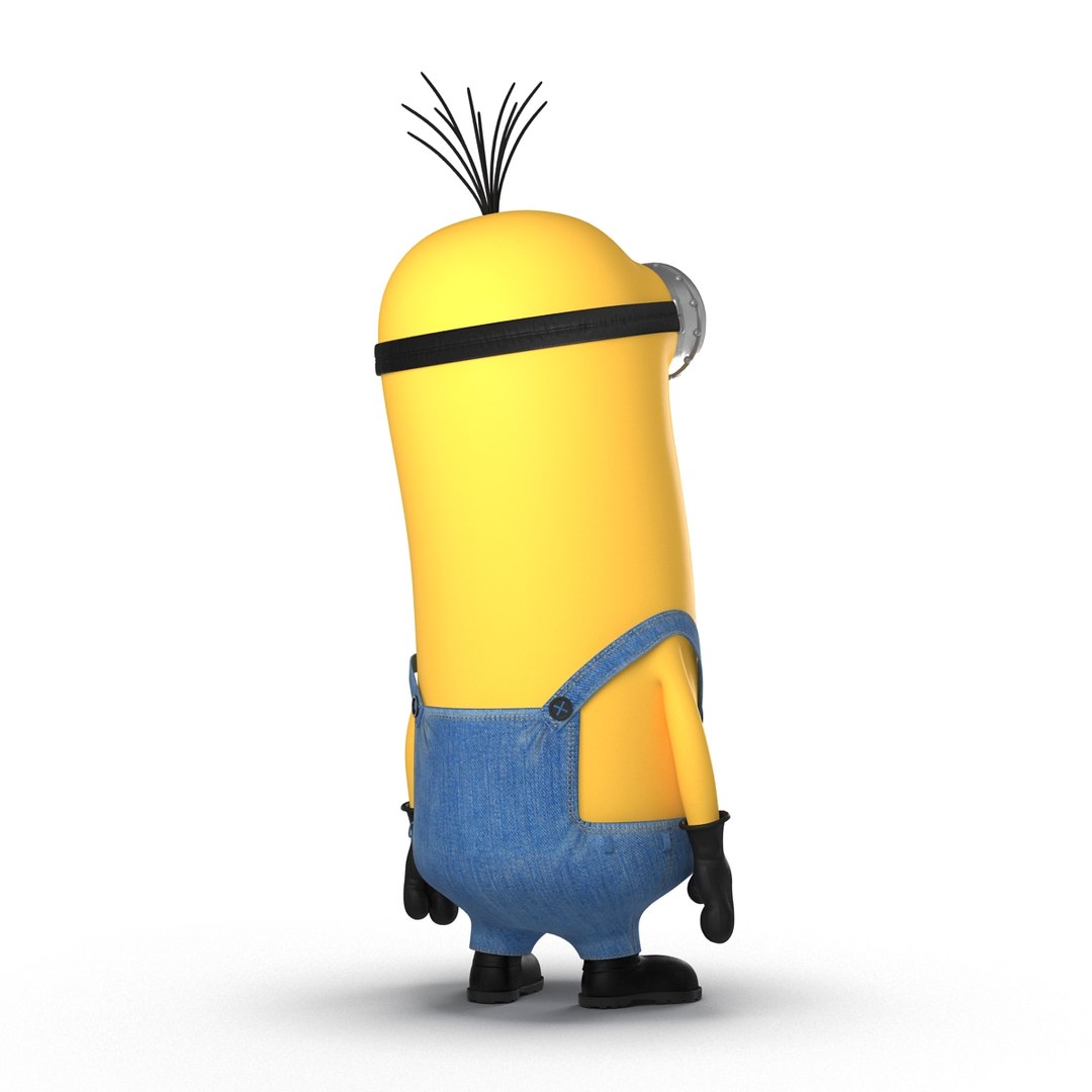 tall eyed minion pose 3d max