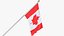 Bandeira do Canadá em tecido para parede