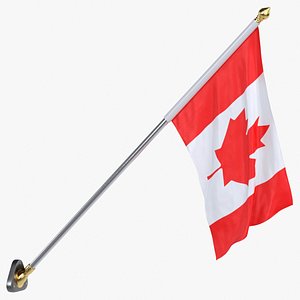 Canada Cloth Flag Wall Mount Animated