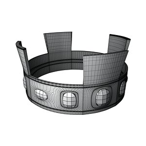 3D king crown model