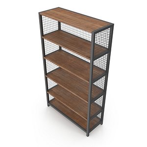 3D decorative shelf model