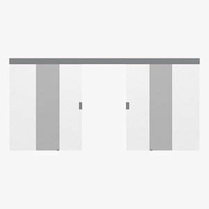 door glass sliding 3D model