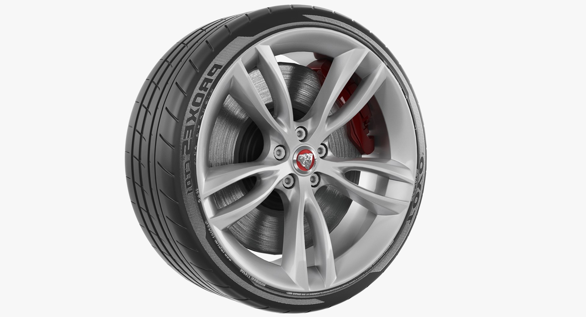 Jaguar Wheel 3D Model 3D model preview