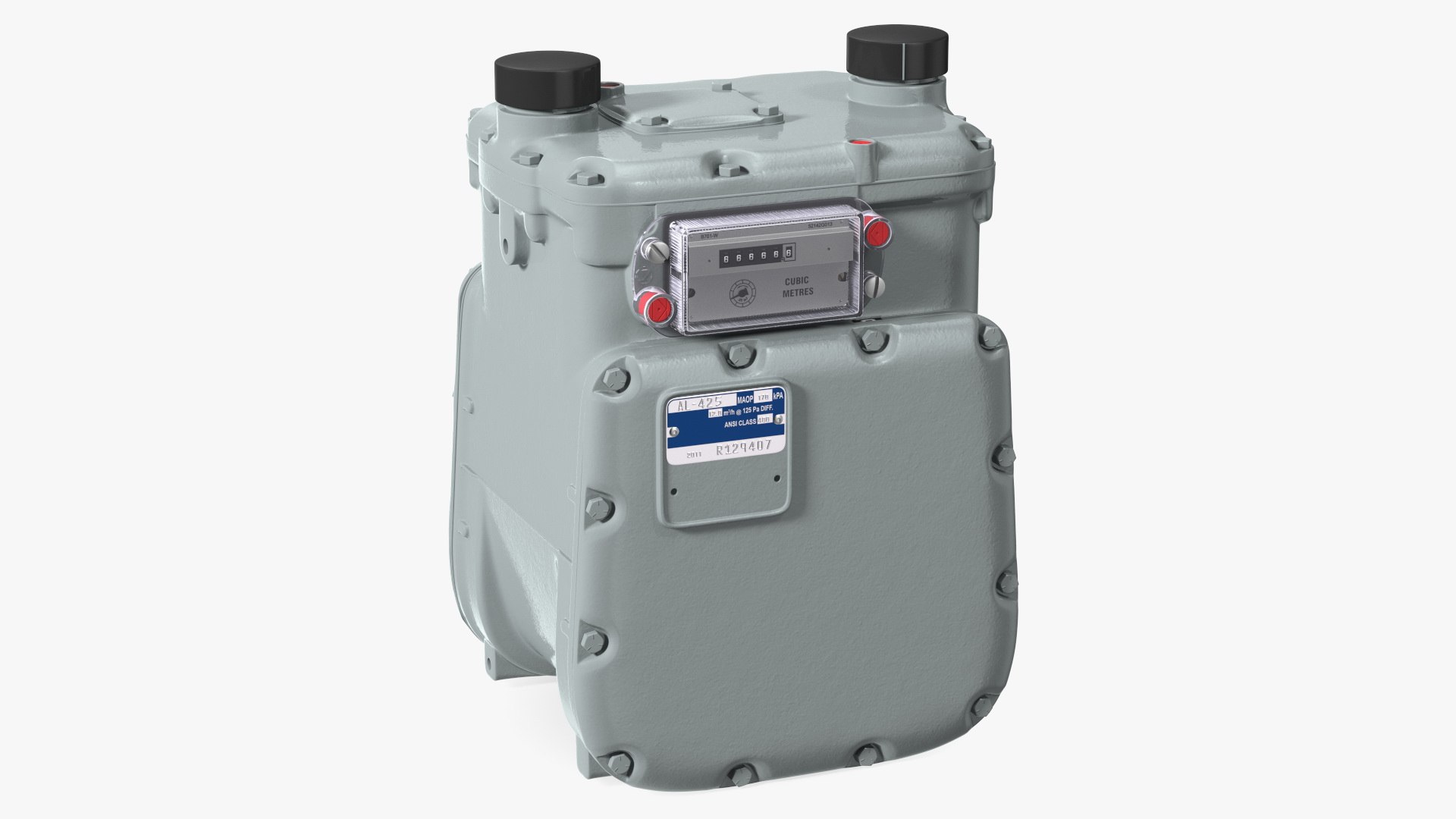 Diaphragm Gas Meter 3D model TurboSquid 1896292