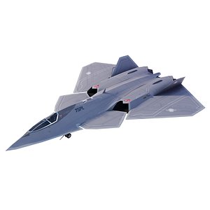 3D Lockheed NGAD prime concept fighter  drones