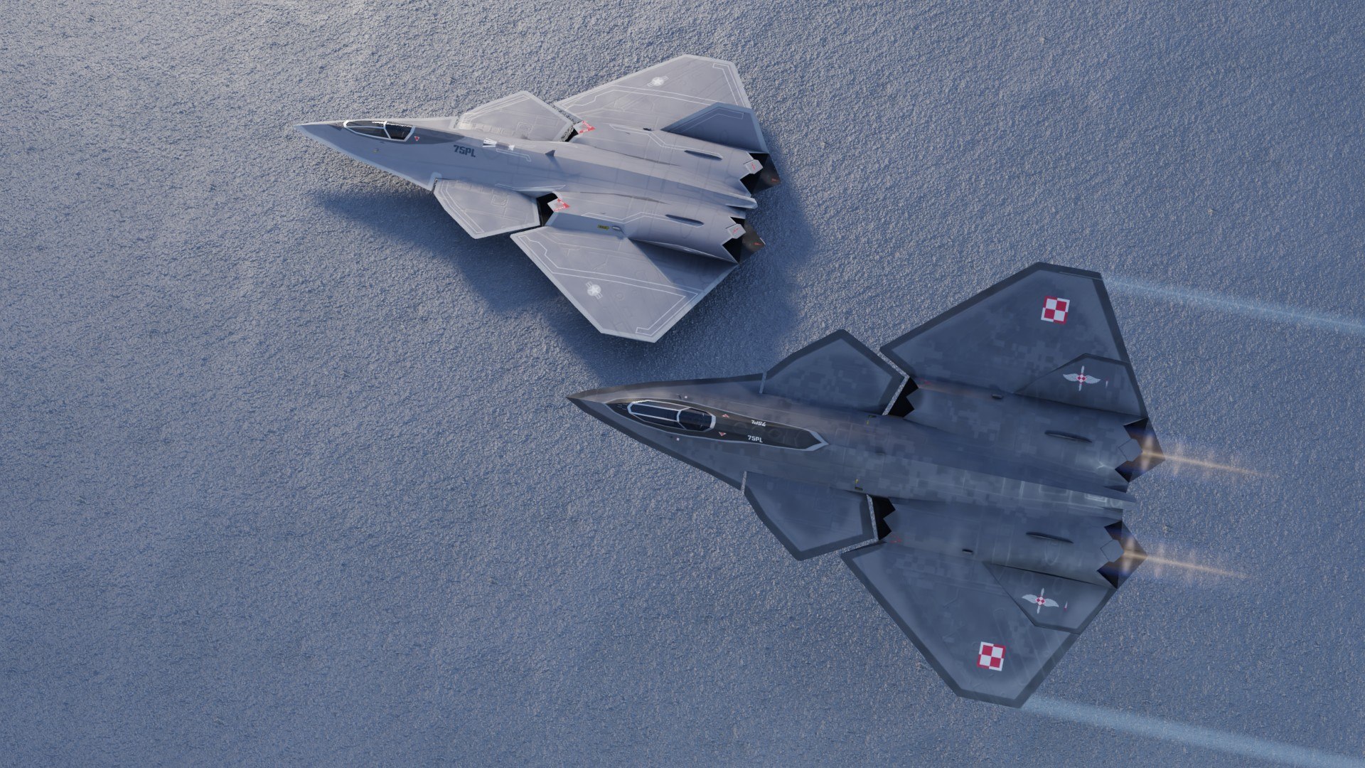 3D Lockheed NGAD prime concept fighter  drones https://p.turbosquid.com/ts-thumb/sG/SMzT7J/Rs/preview20/jpg/1679863179/1920x1080/fit_q87/e729baf2ce66227fca15932e3a9228a03c3009ad/preview20.jpg