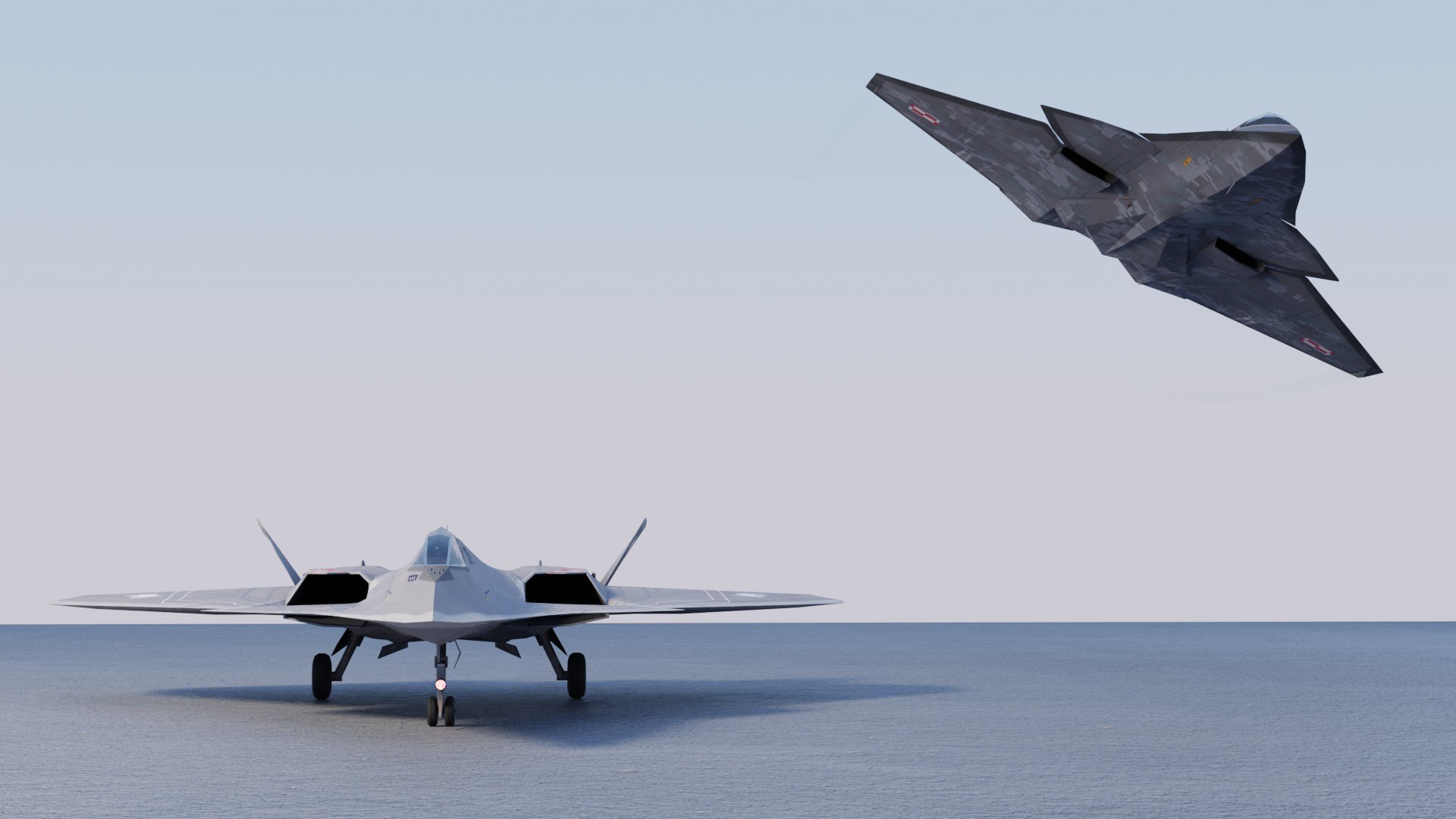 3D Lockheed NGAD Prime Concept Fighter Drones - TurboSquid 1946069