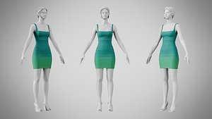 3D model Dress 52 Watercourse