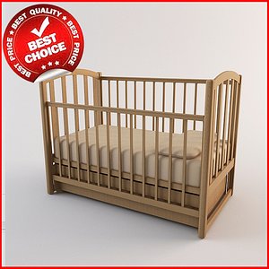 baby bed 3d model