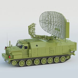 P-40 Radar Armour Long Track 3D model