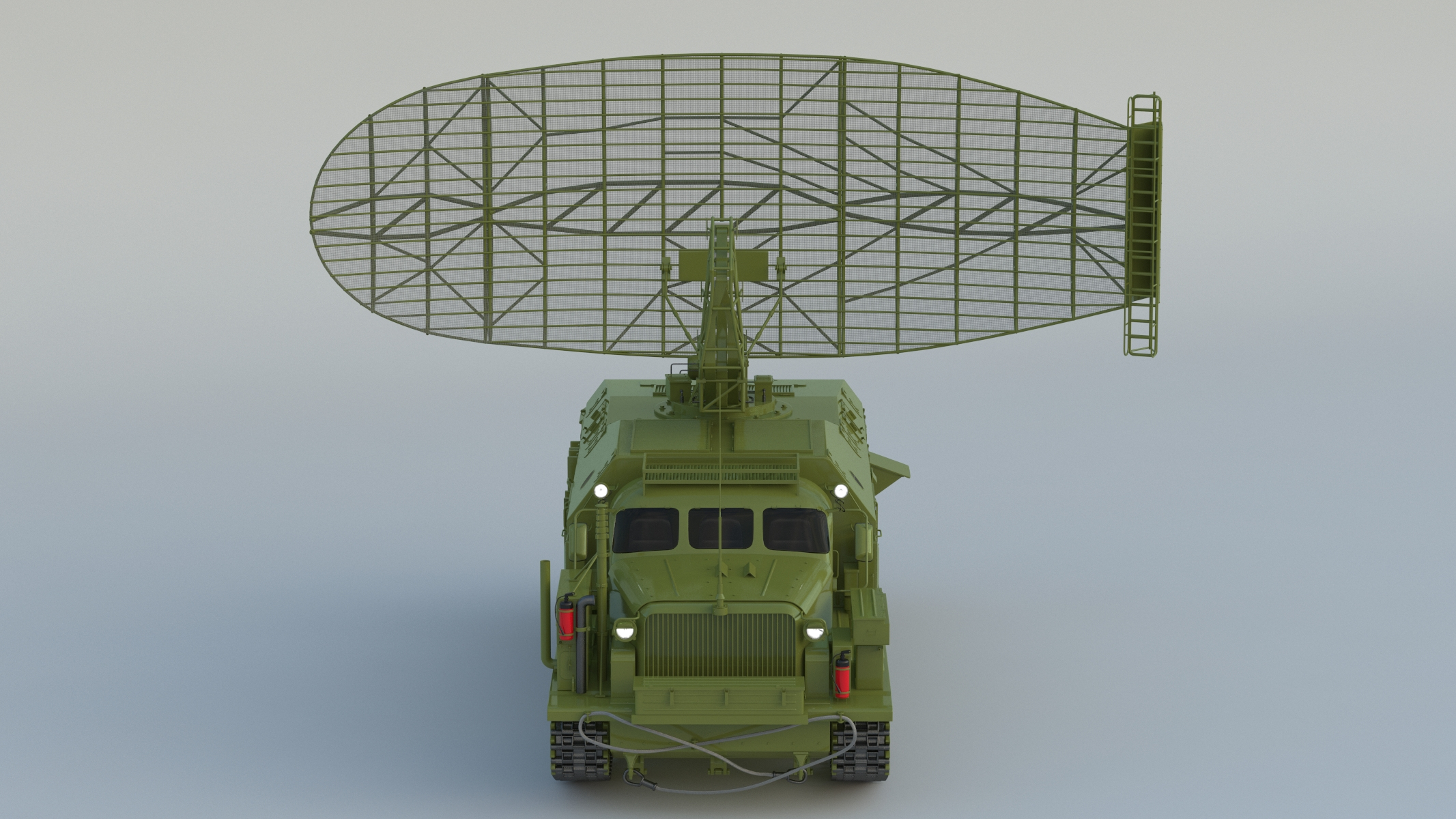 Maquette Imprimée 3D 1/72 Radar Soviétique P-40 Long Track - Kit Non Peint En Résine