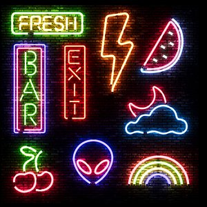 3D Neon Light Sign Modules