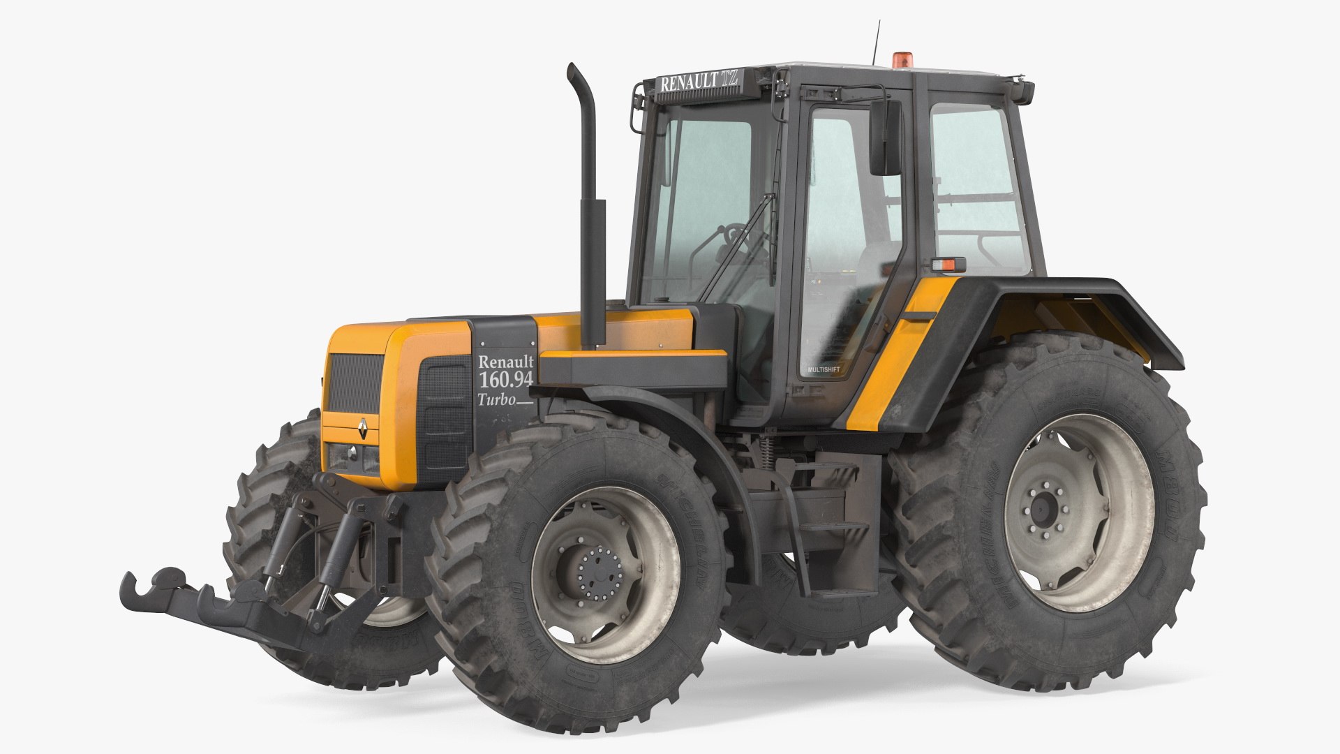 Renault 160-94 Wheel Tractor Dirty 3D model preview