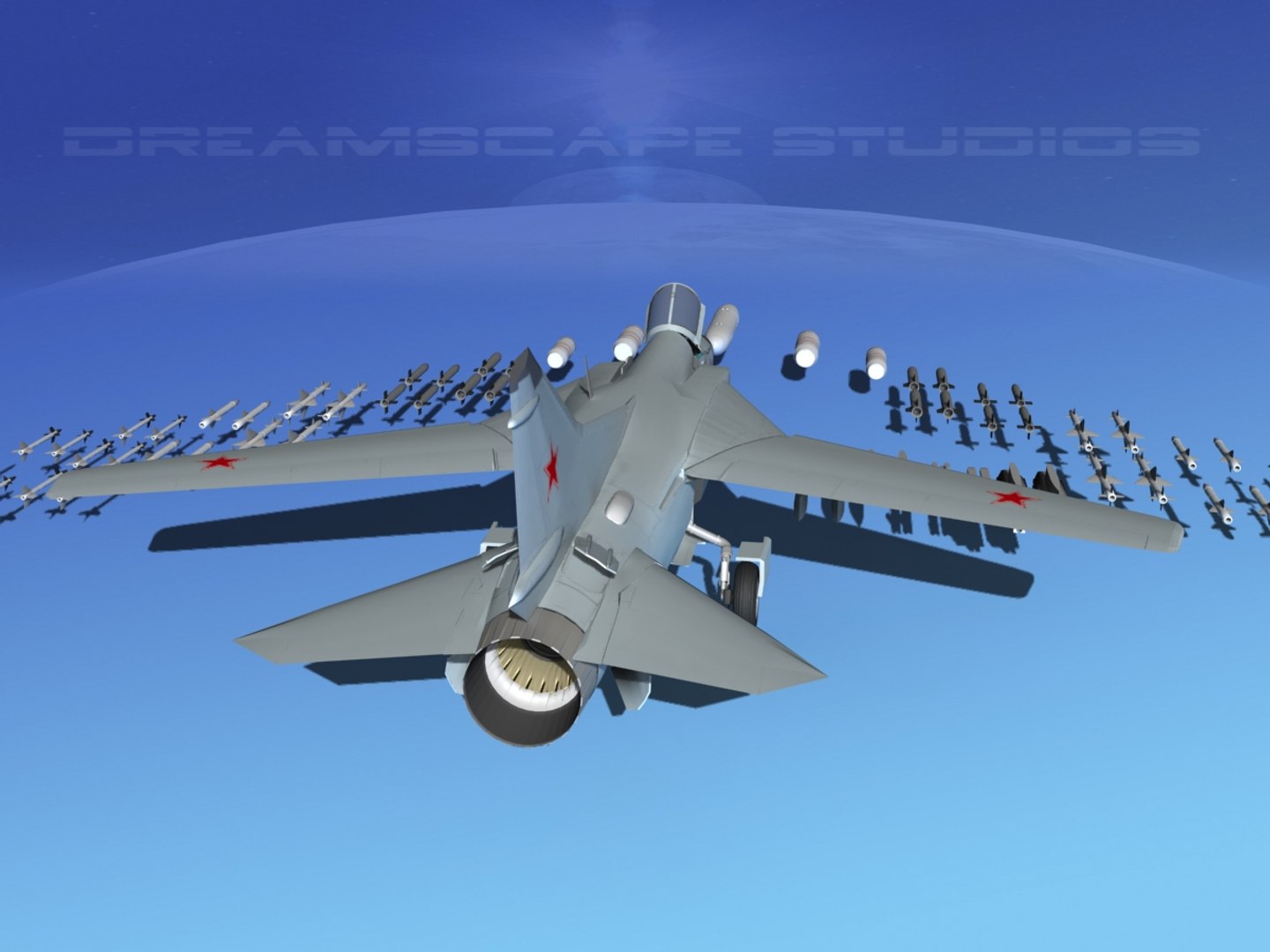 3d Mig-23 Flogger B Fighter