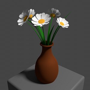 3D model Cartoon Flower Vase