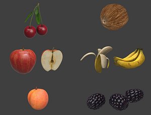 3D model fruit pack 1