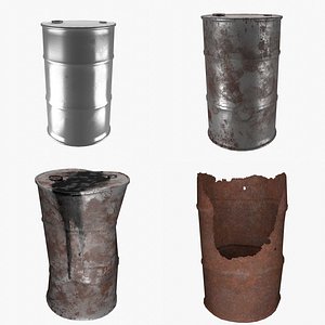 White Oil Barrels Collection