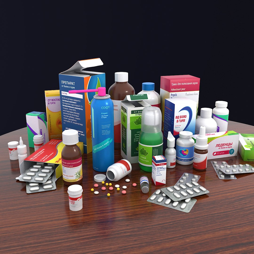 Medicine bottle box pack 3D TurboSquid 1423835