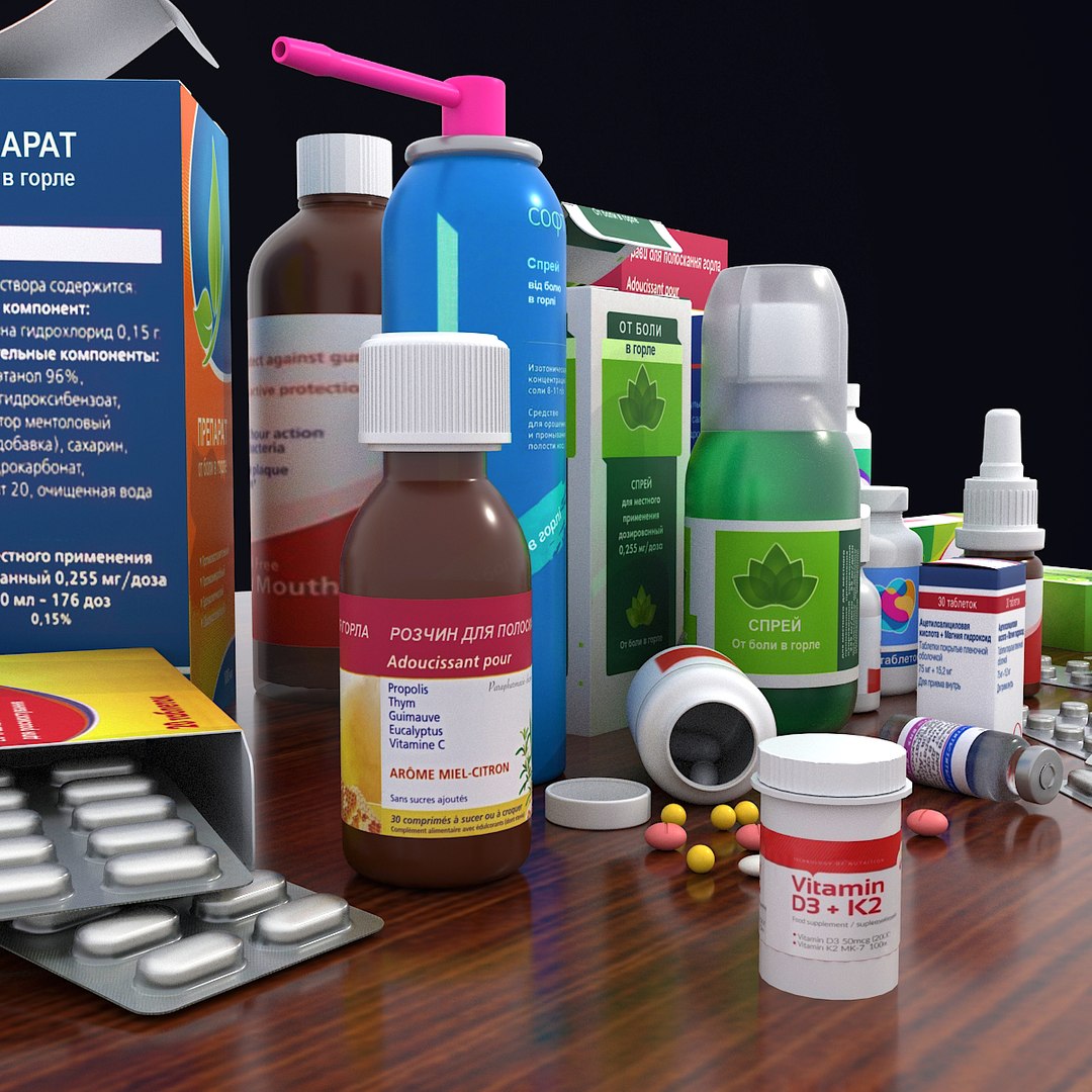 Medicine bottle box pack 3D TurboSquid 1423835