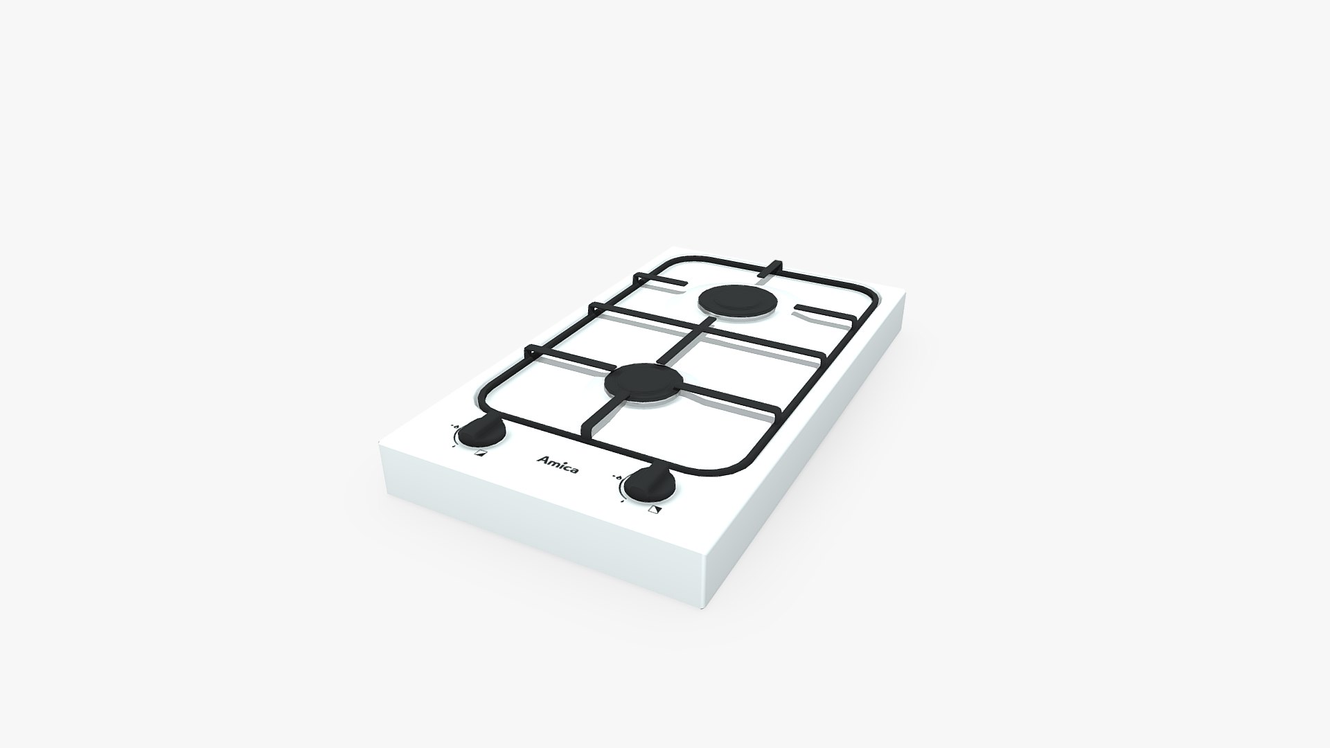 3D Gas Hob Amica PGA3610XBE White TurboSquid 2018182