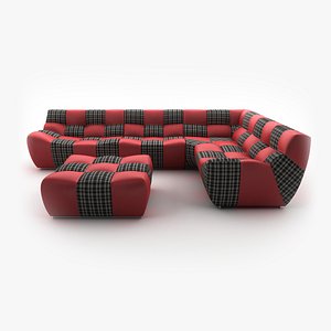New Look BRONX corner sofa with pouf