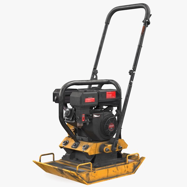 3D model gasoline vibratory plate compactor