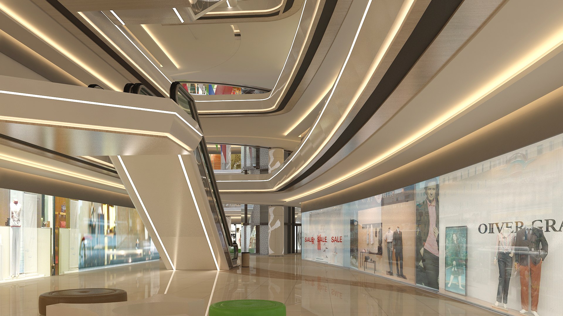 3D model Shopping Mall 37 - TurboSquid 2182562