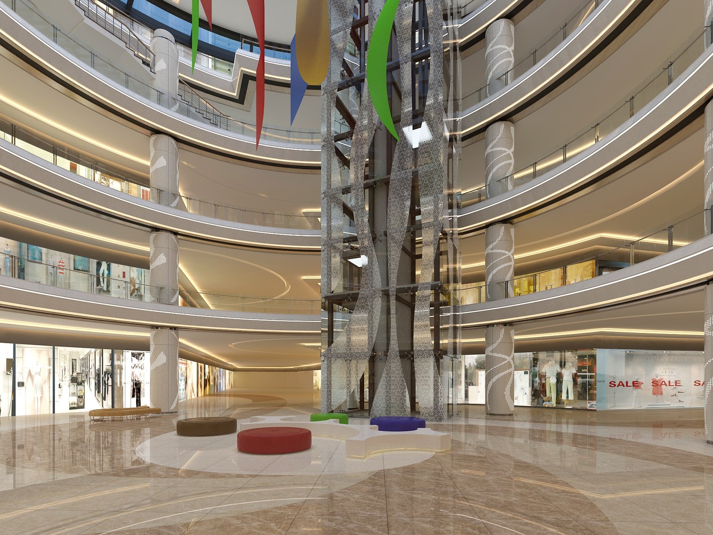 3D model Shopping Mall 37 - TurboSquid 2182562