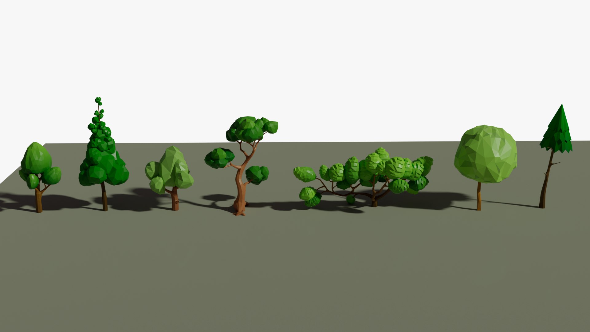 Low Poly Forest Pack 3D Model - TurboSquid 1842468