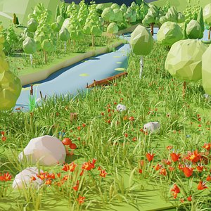 Low poly forest pack