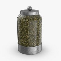 Glass Food Canisters - Lentils Full