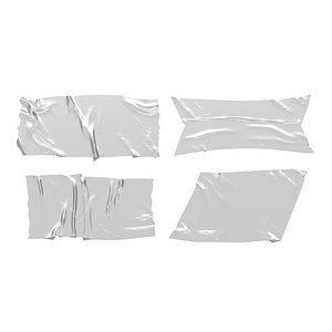 Adhesive Sticker Tape Set - rectangle scotch piece model