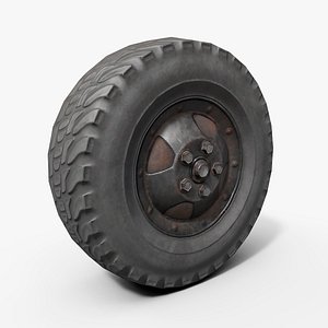 Car wheel 3D model