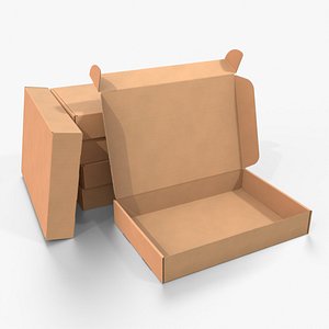 Mailer Box - Flat Rectangular 3D