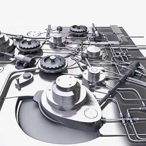 industrial mechanism 3d max