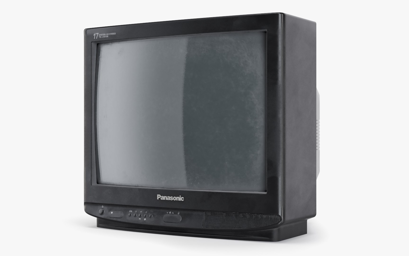 3D Old Tv Panasonic Tc21 Model - TurboSquid 1365876