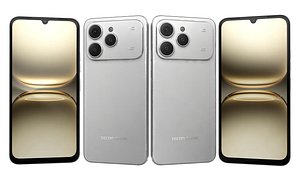 3D model Tecno SPARK 40 Titanium Grey