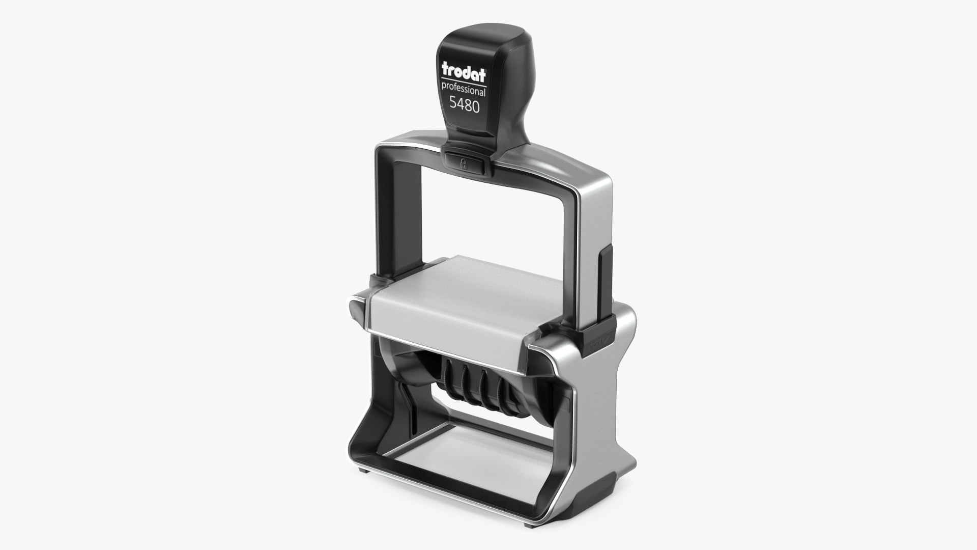 Trodat Professional 5480 Self Inking Dater Rigged 3D model preview