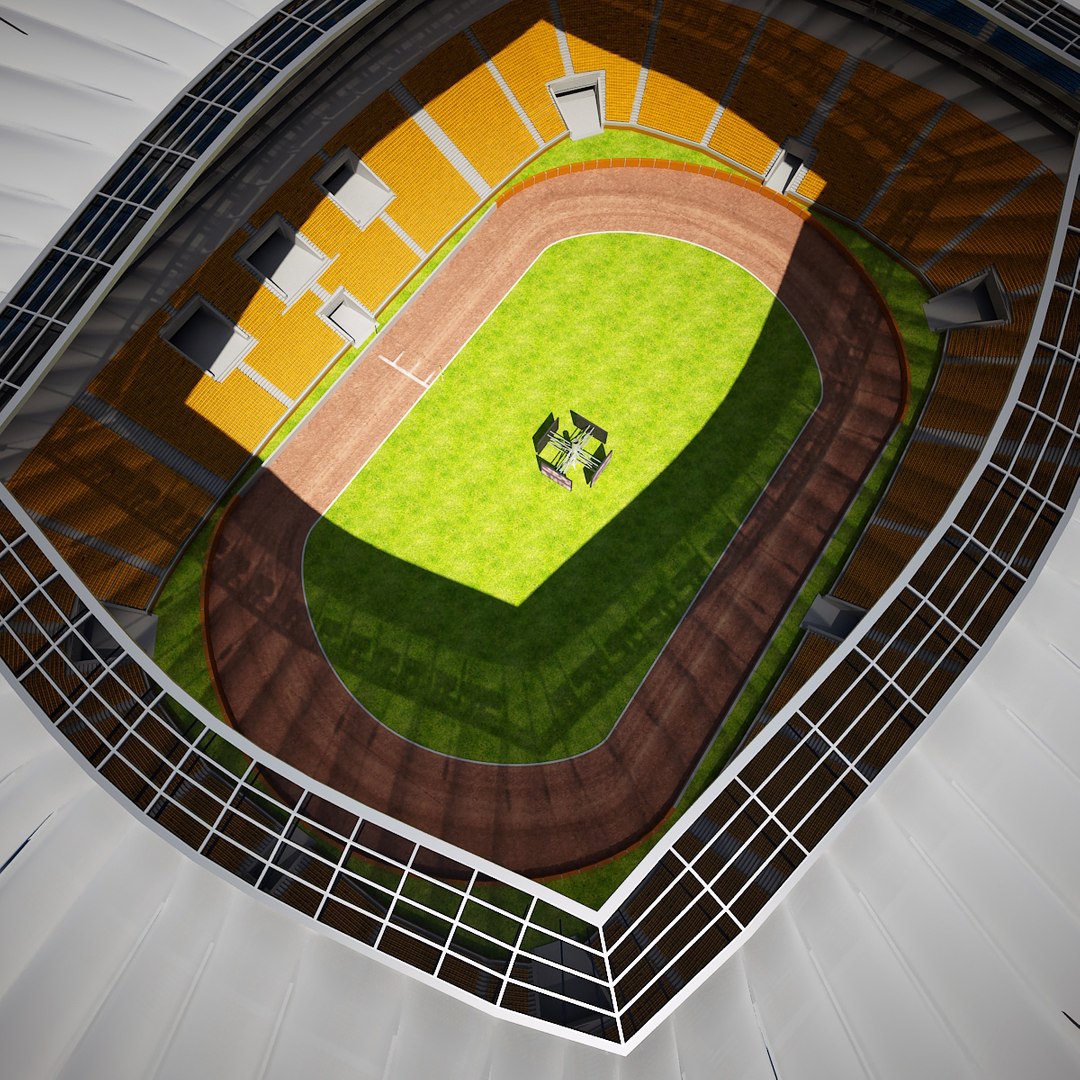 motorcycle speedway arena 3d model