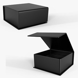 3D model Magnetic paper gift box 01 open and Close 3d model