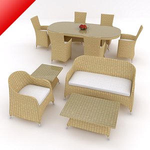 Bundled Rattan Furnitures